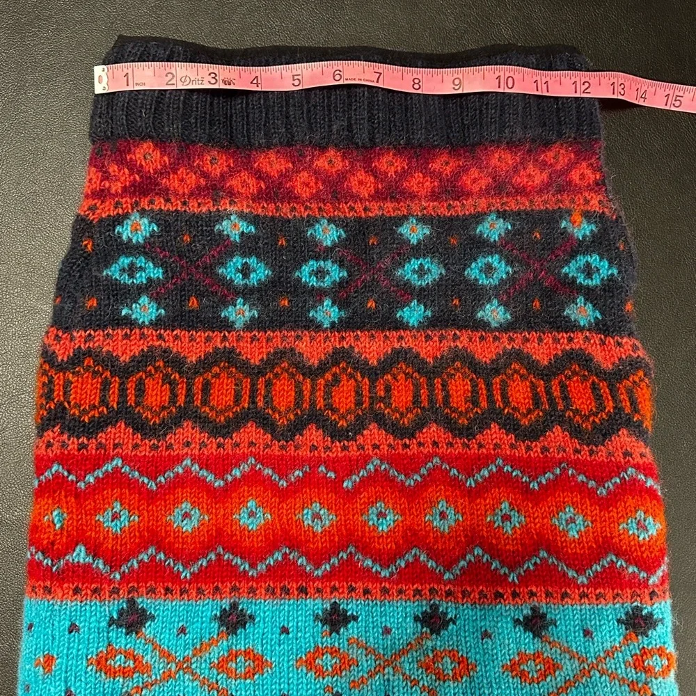 Everest Designs Wool Knit Mini Skirt Size S Nepal Handmade